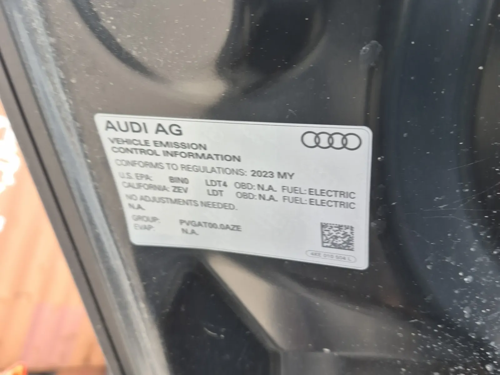 Emission Sticker Photo