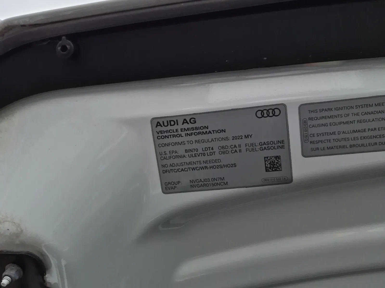 Emission Sticker Photo