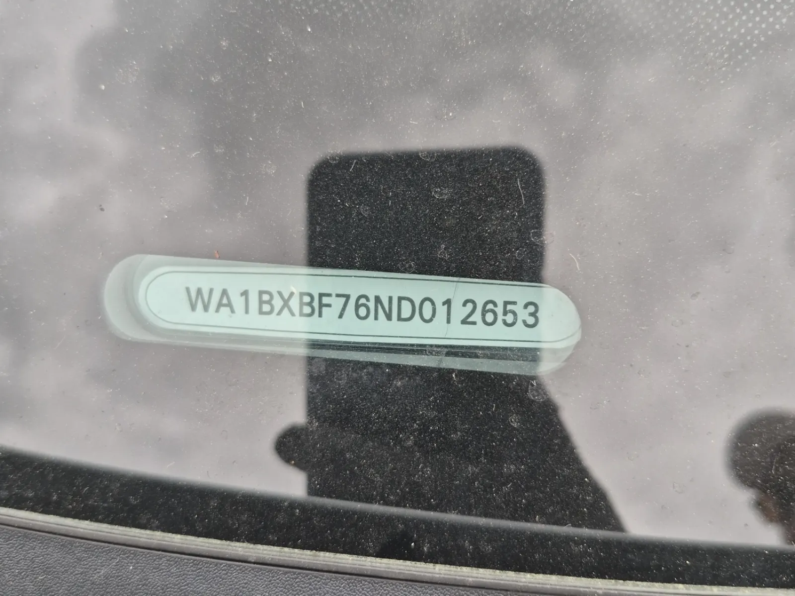 Dash VIN Plate Photo