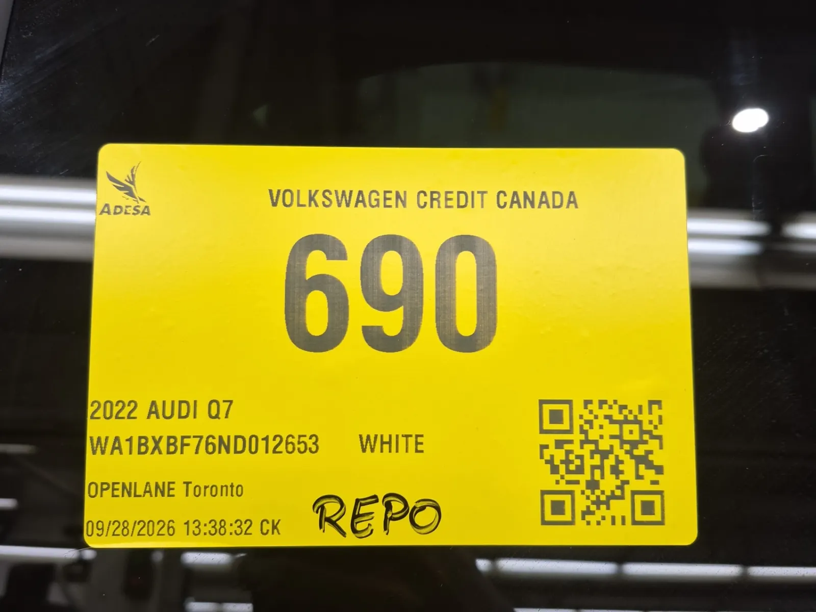 Inventory Label Photo