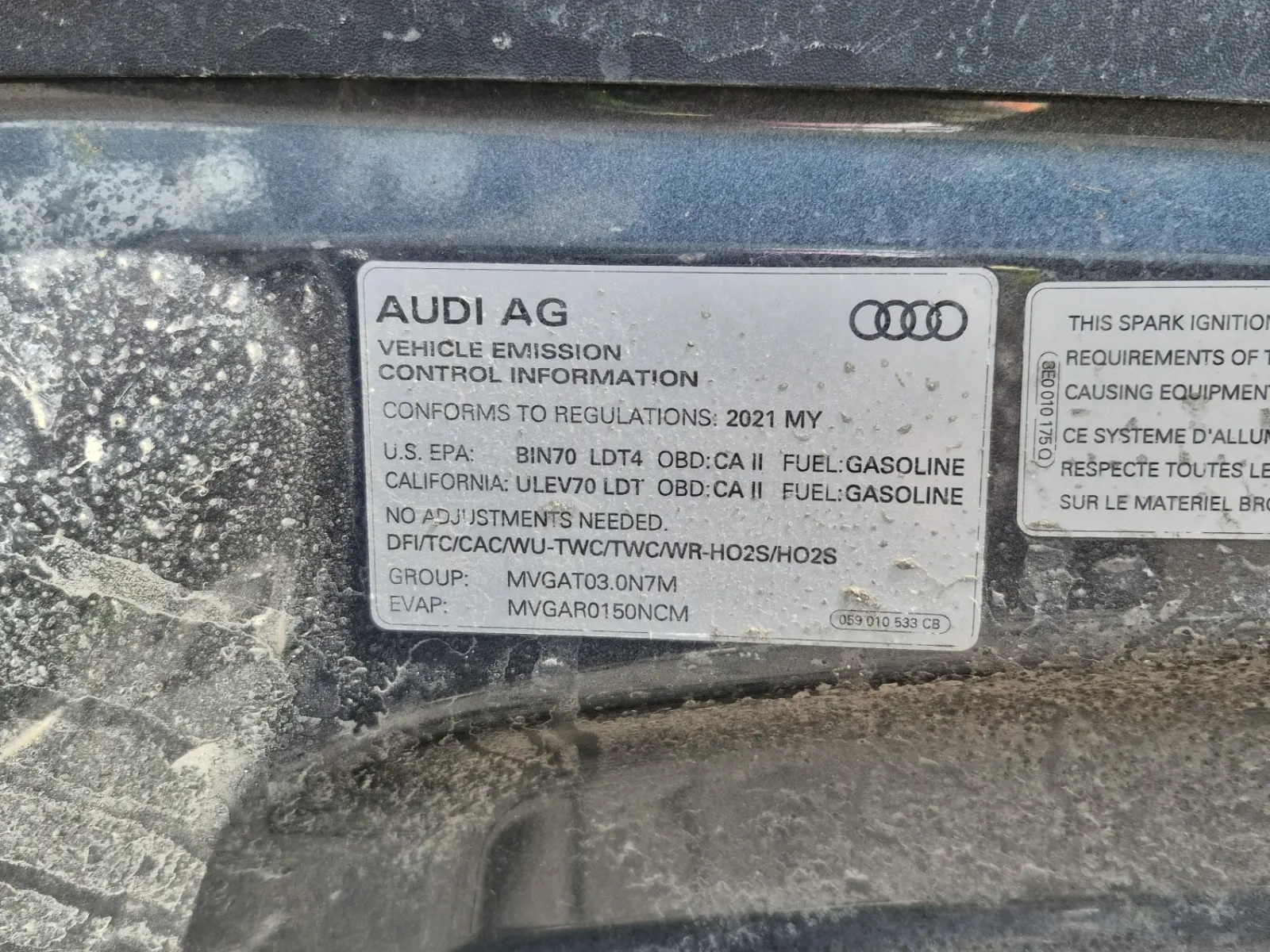 Emission Sticker Photo