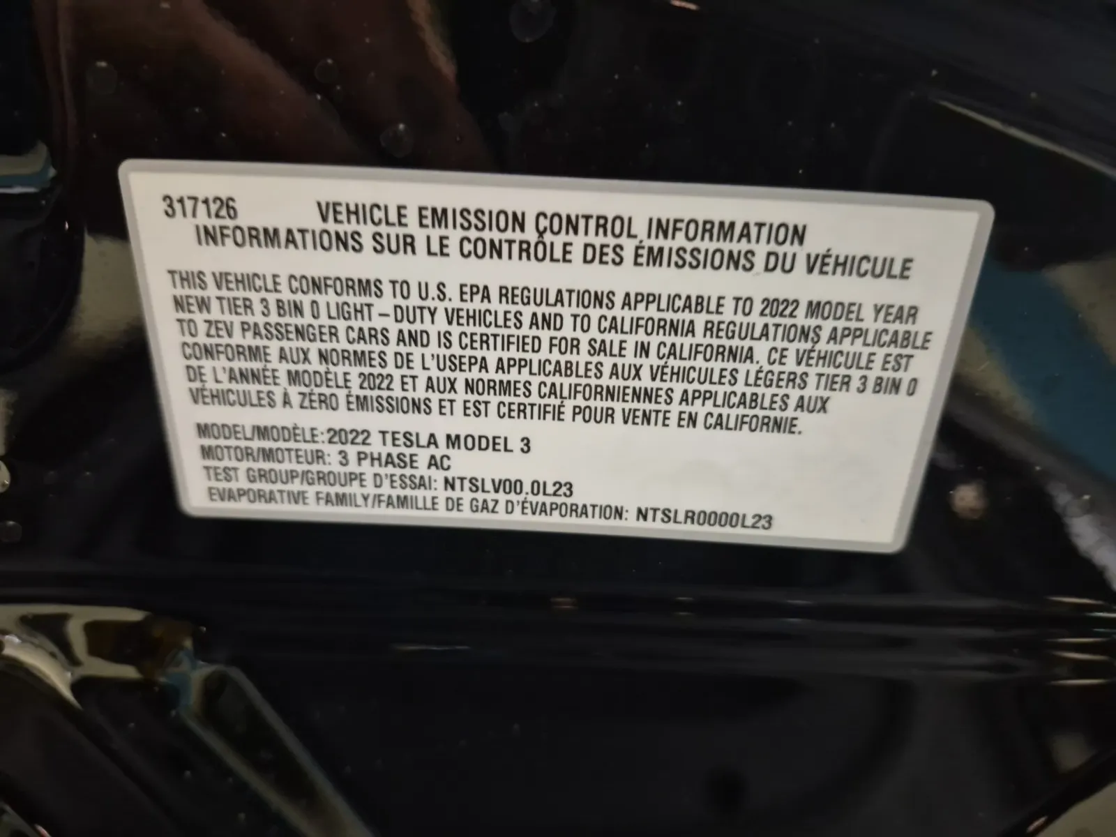 Emission Sticker Photo