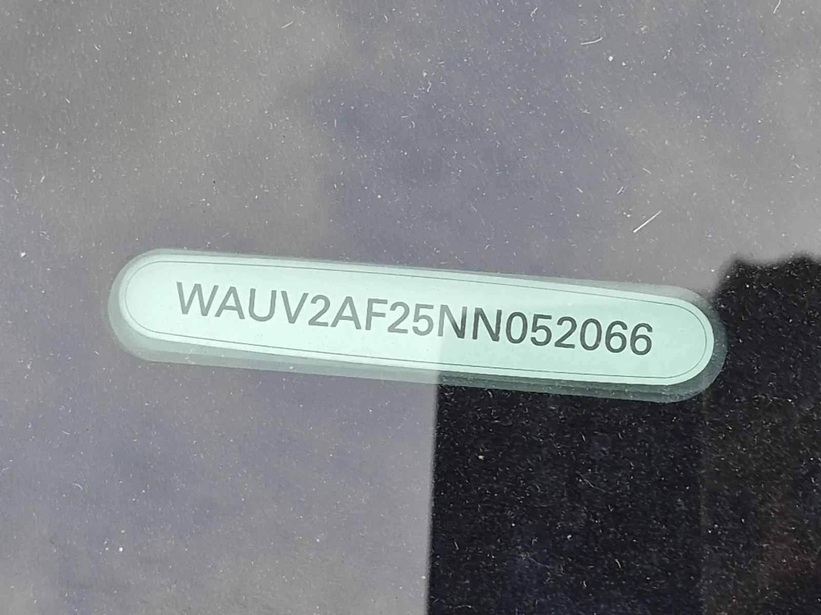 Dash VIN Plate Photo