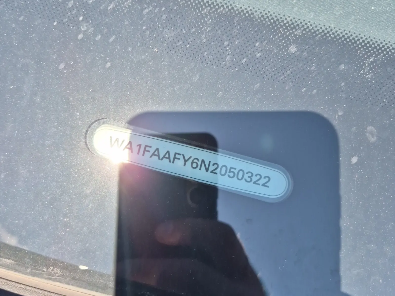 Dash VIN Plate Photo
