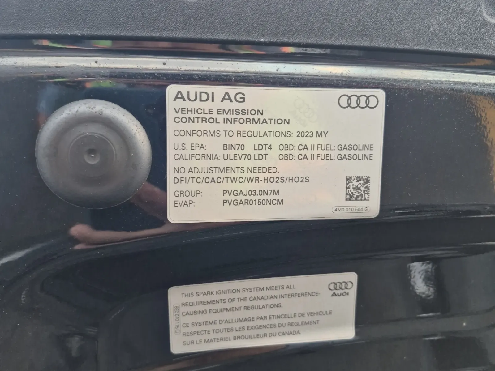 Emission Sticker Photo