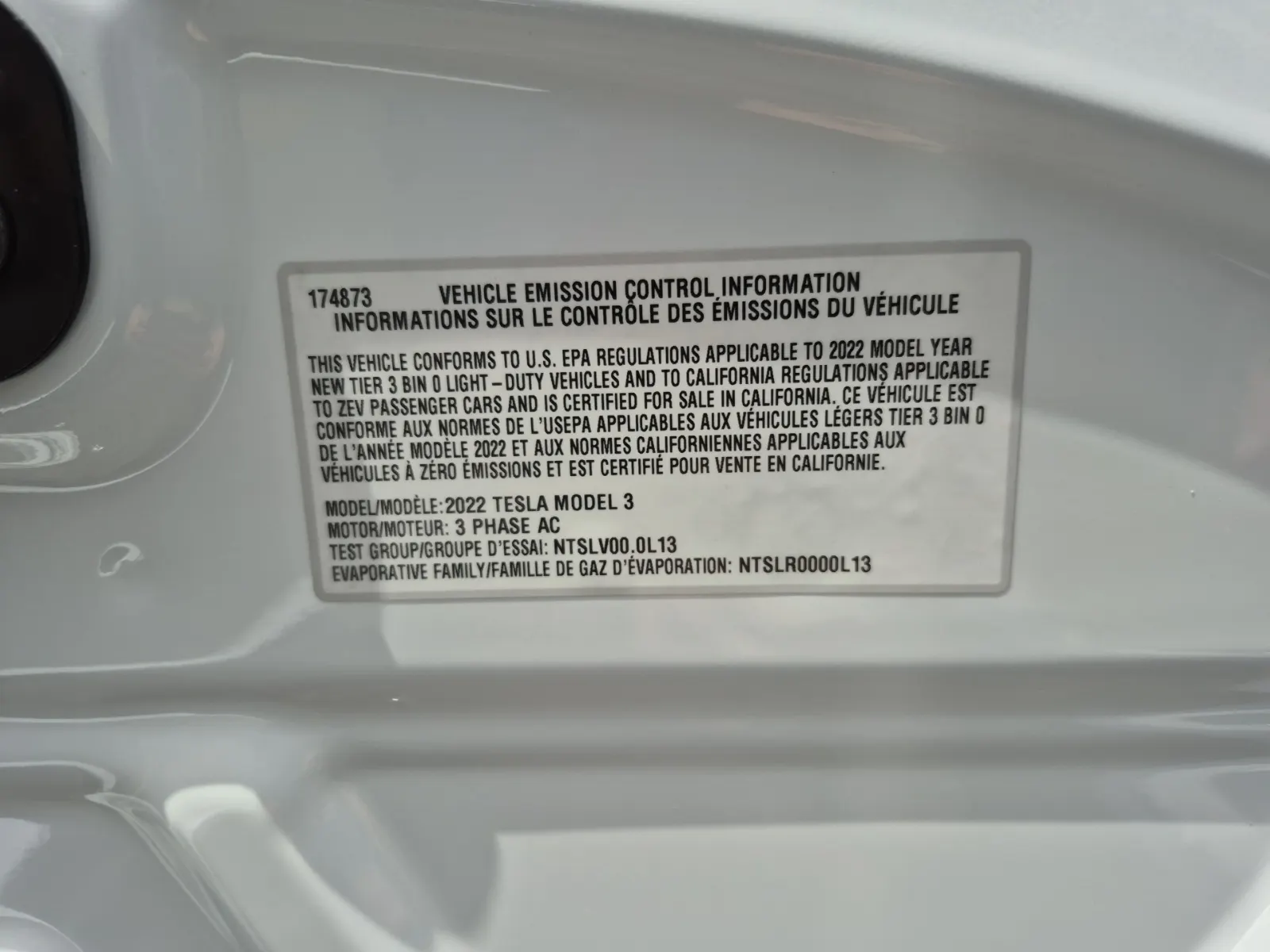 Emission Sticker Photo