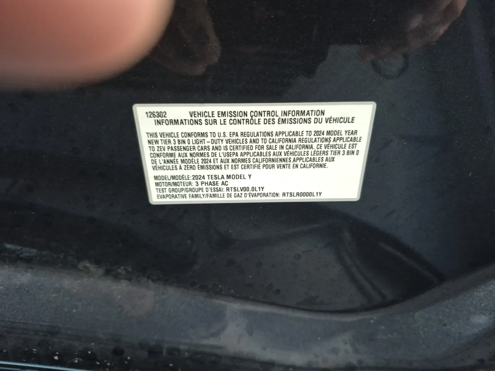 Emission Sticker Photo
