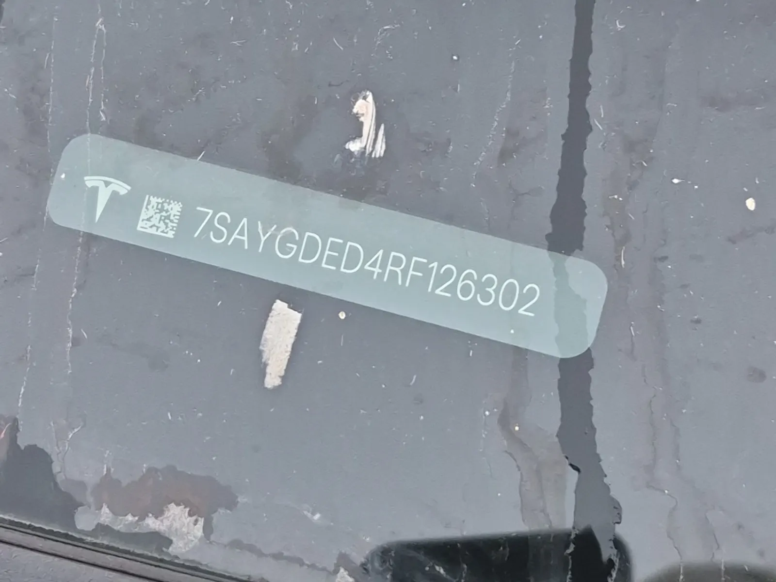 Dash VIN Plate Photo