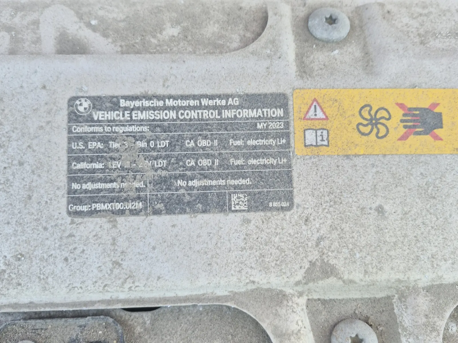 Emission Sticker Photo