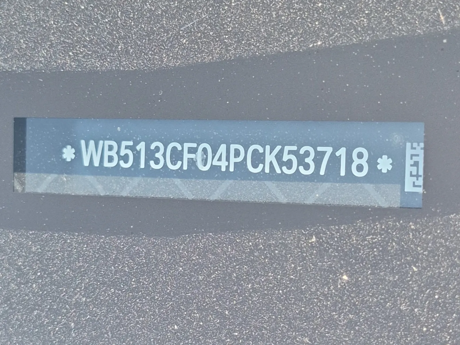 Dash VIN Plate Photo