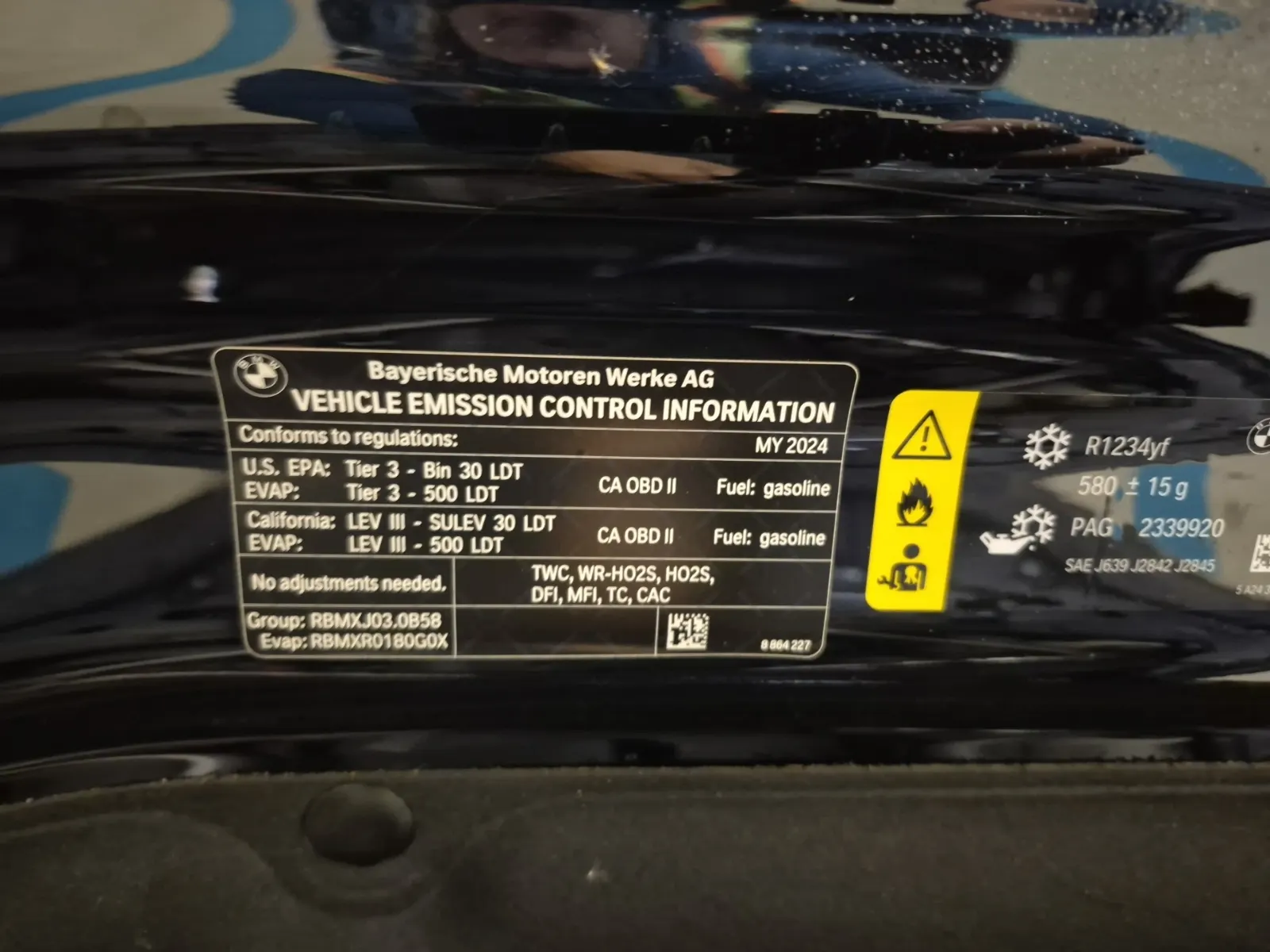 Emission Sticker Photo