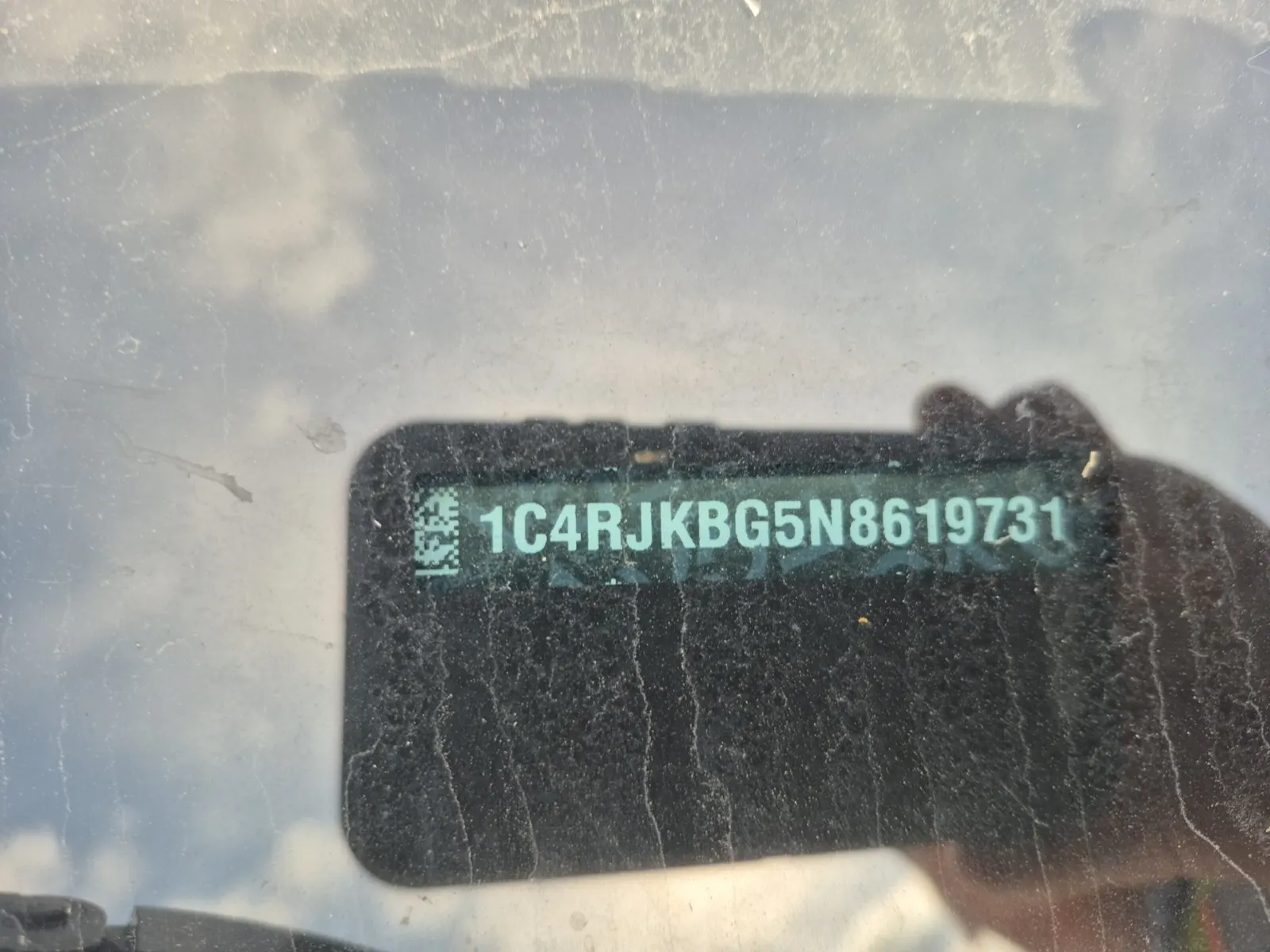 Dash VIN Plate Photo