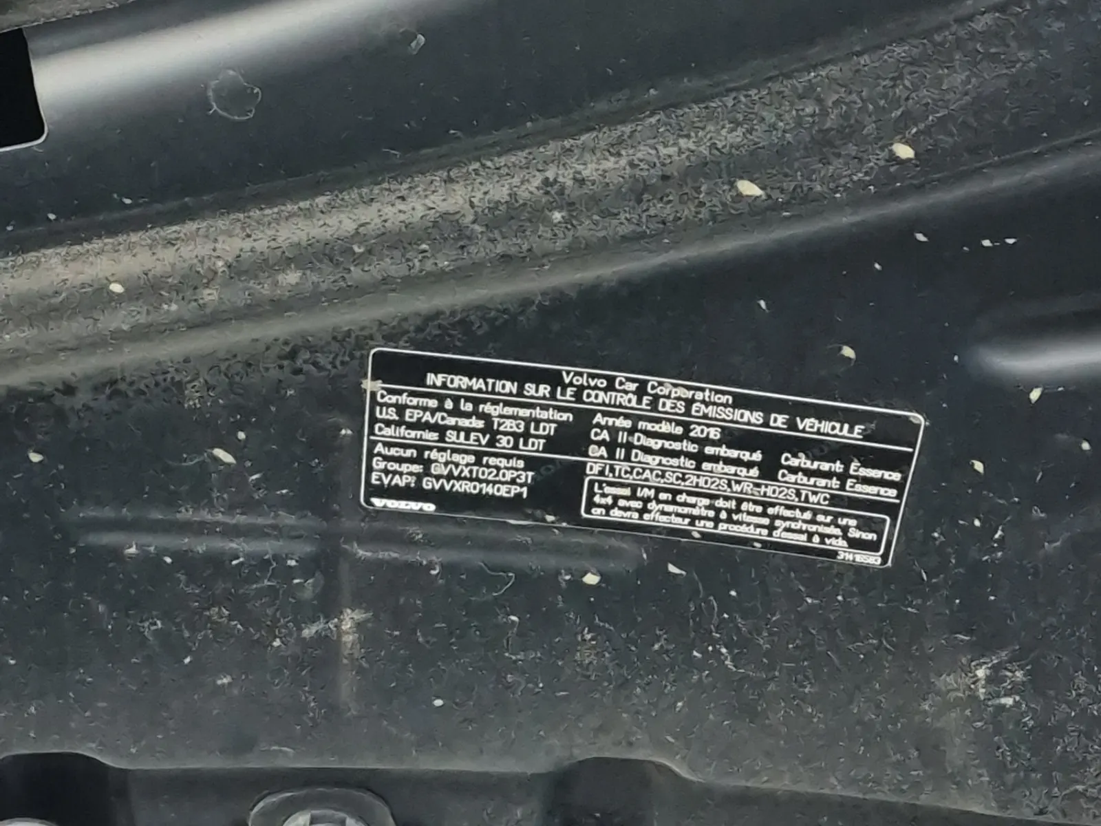 Emission Sticker Photo