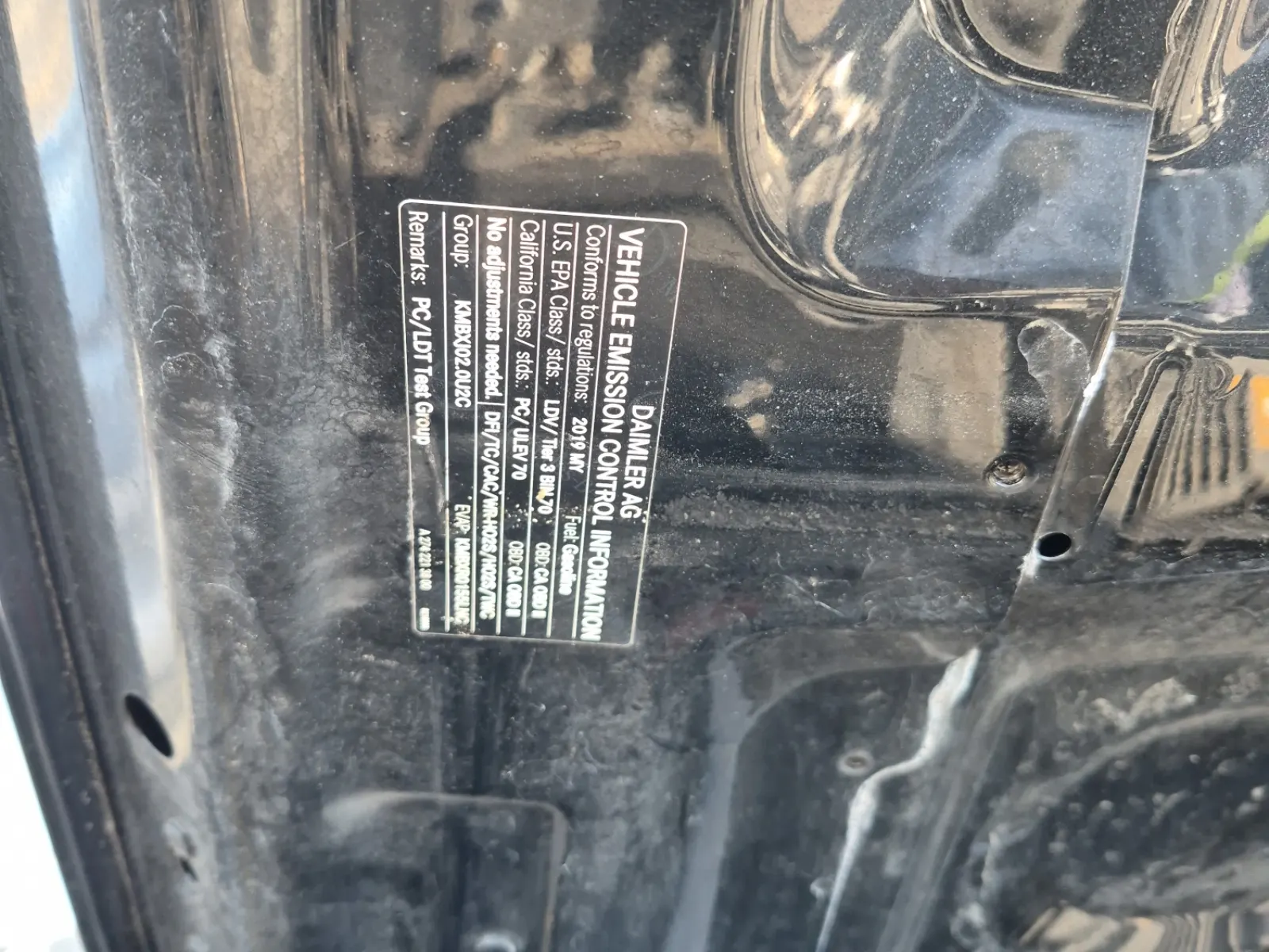 Emission Sticker Photo