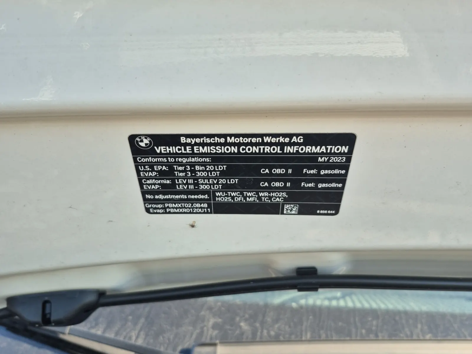 Emission Sticker Photo