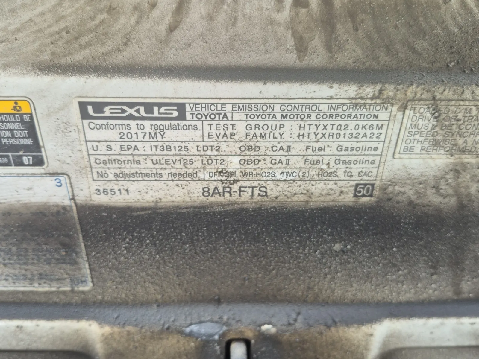 Emission Sticker Photo