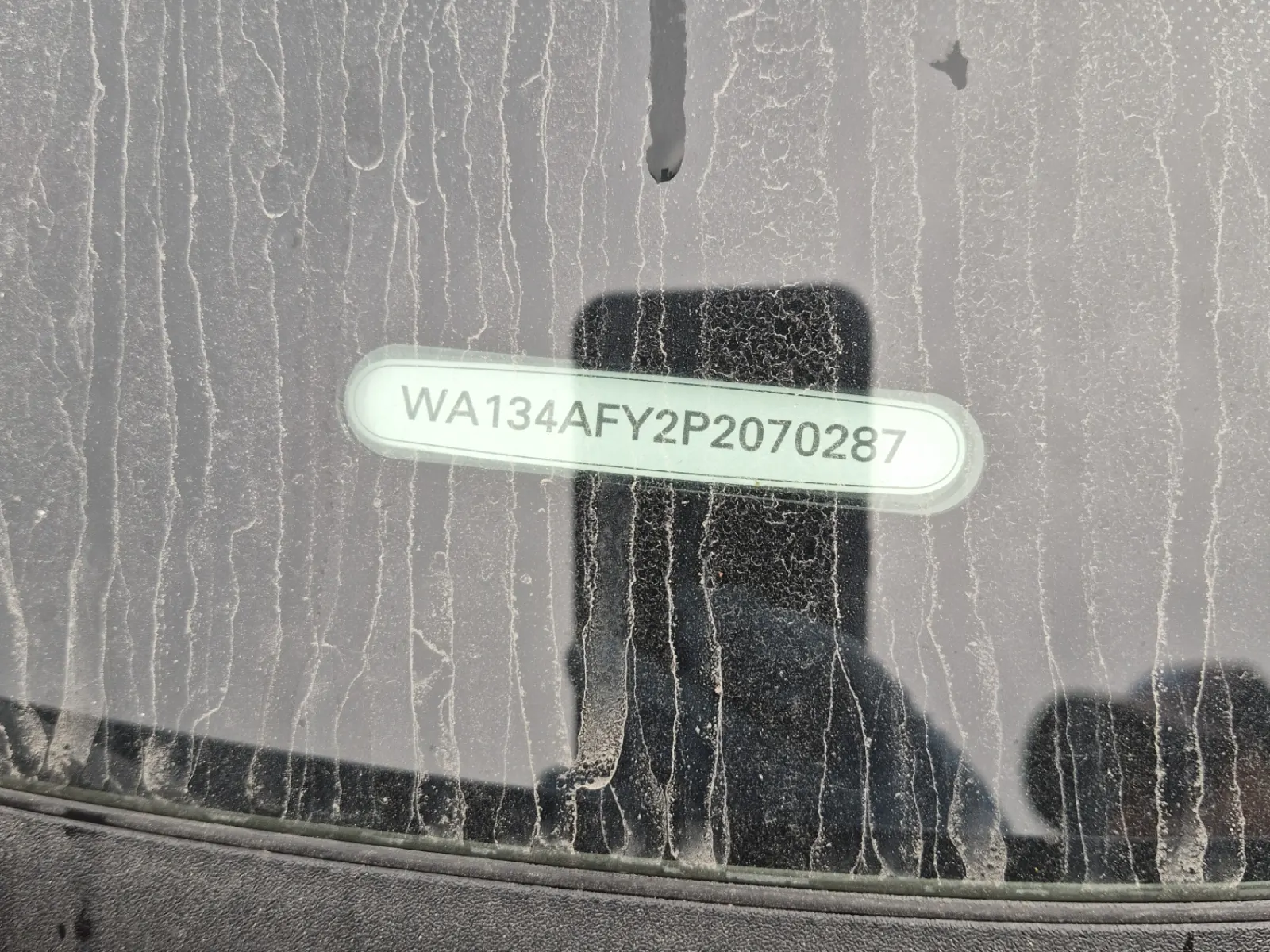 Dash VIN Plate Photo