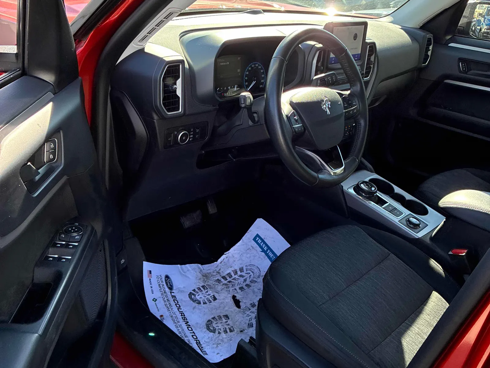 Interior driver side