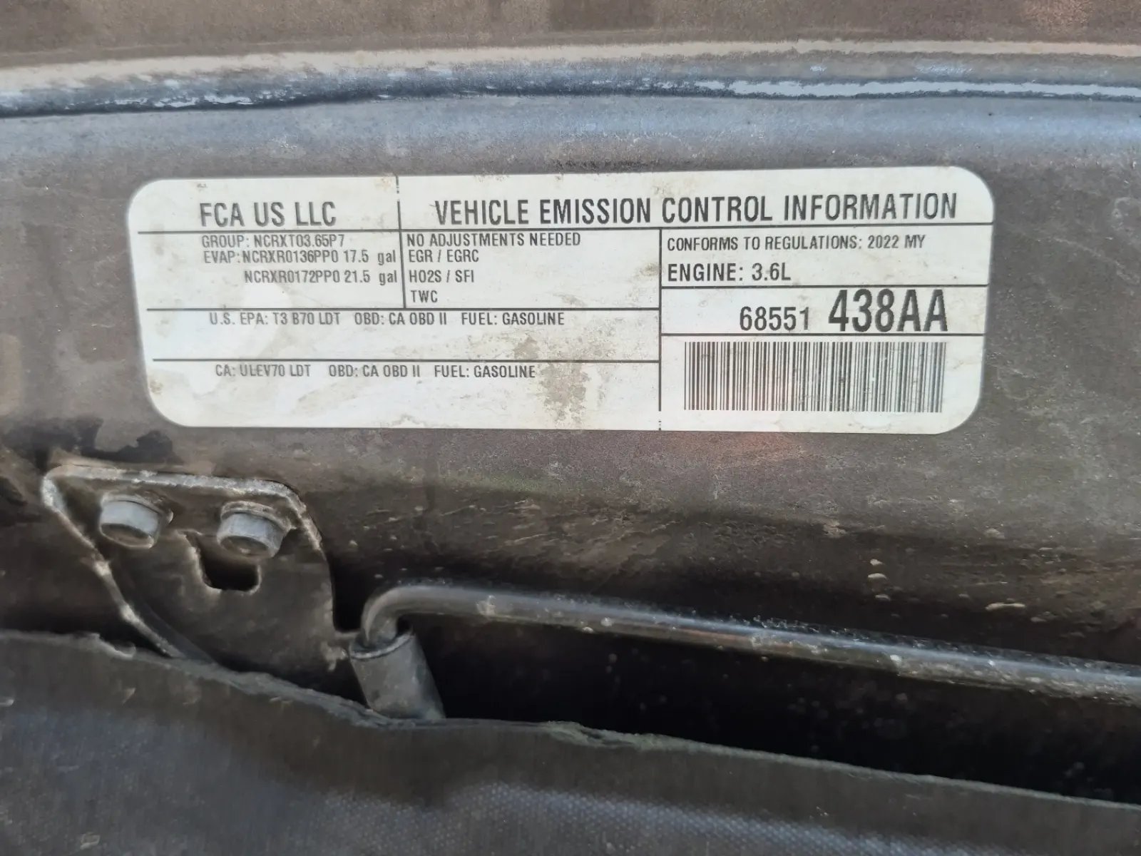 Emission Sticker Photo