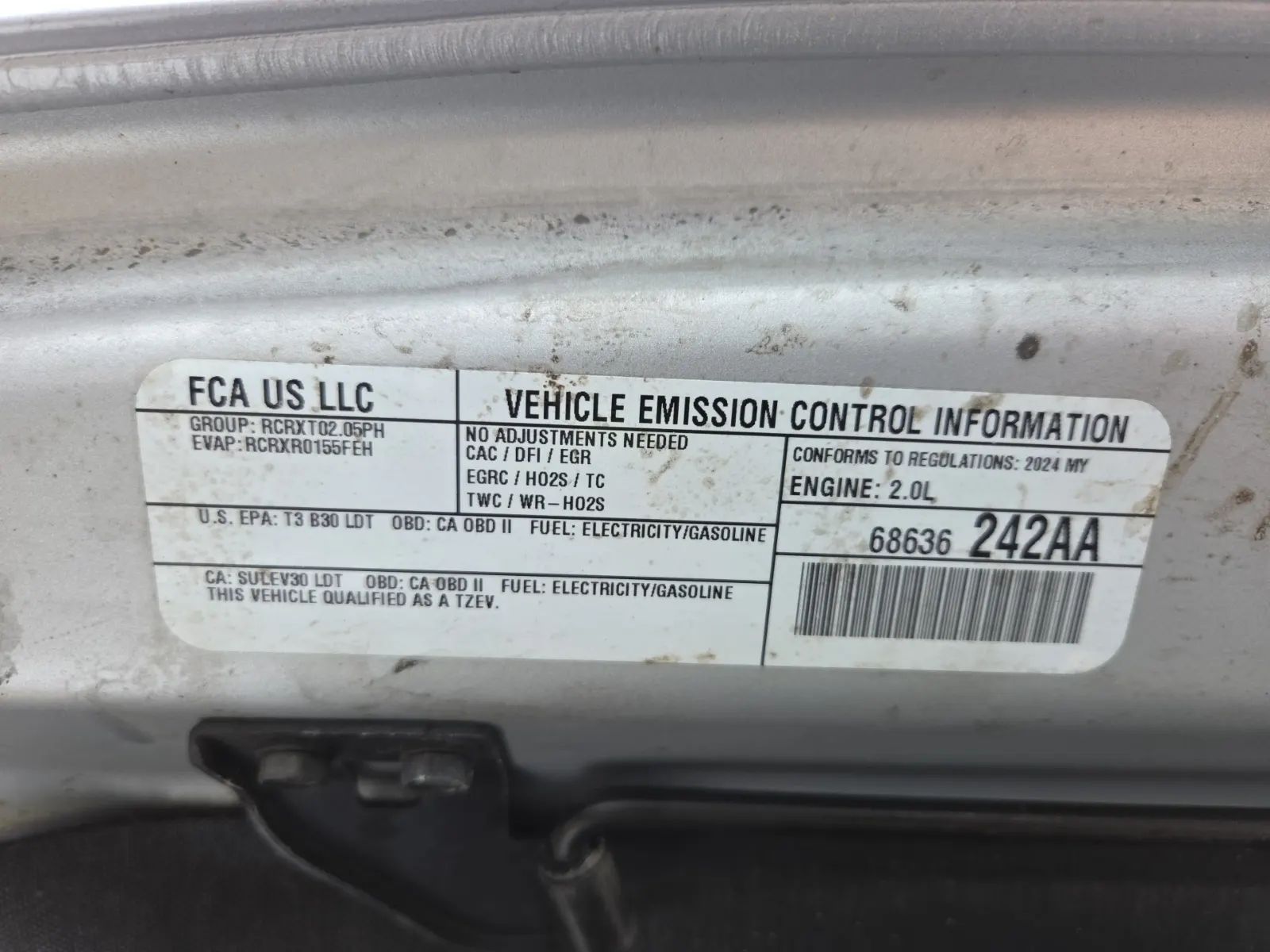 Emission Sticker Photo