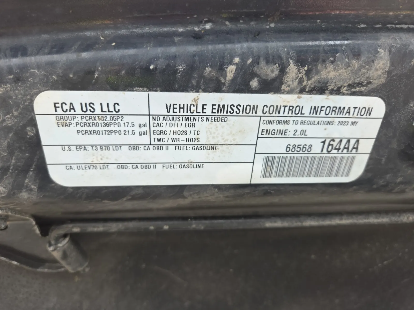 Emission Sticker Photo