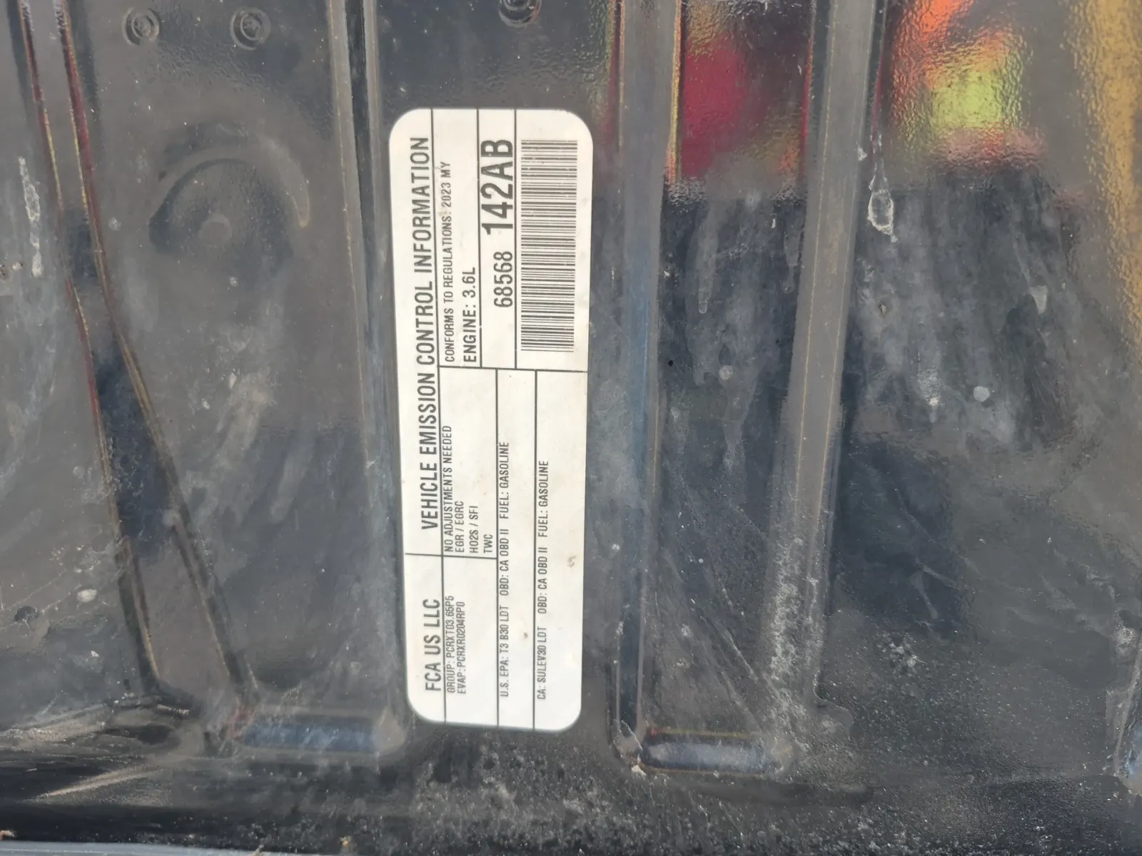 Emission Sticker Photo