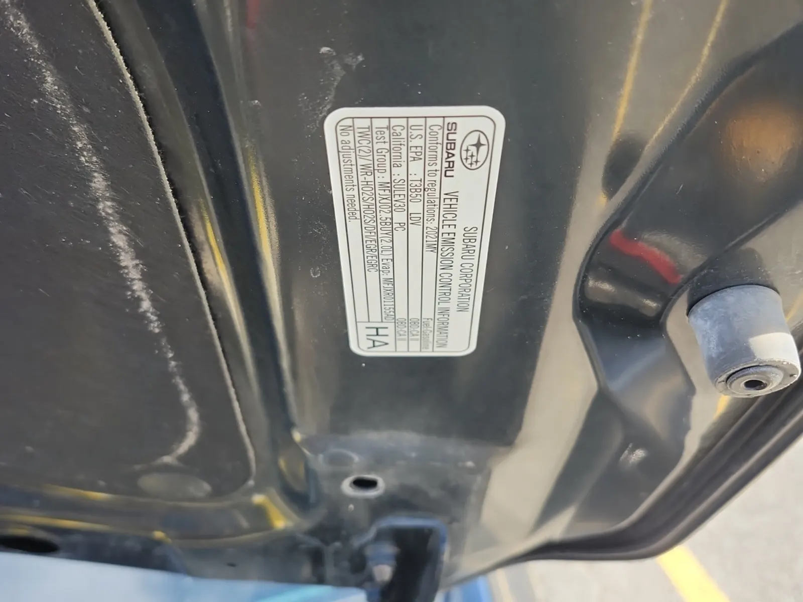 Emission Sticker Photo