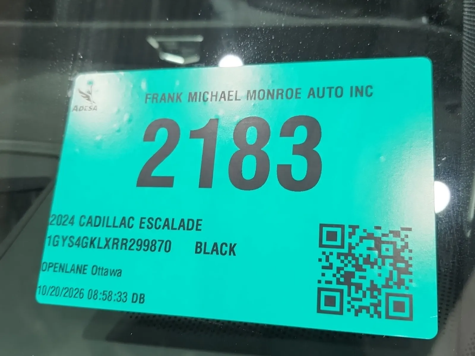 Inventory Label Photo