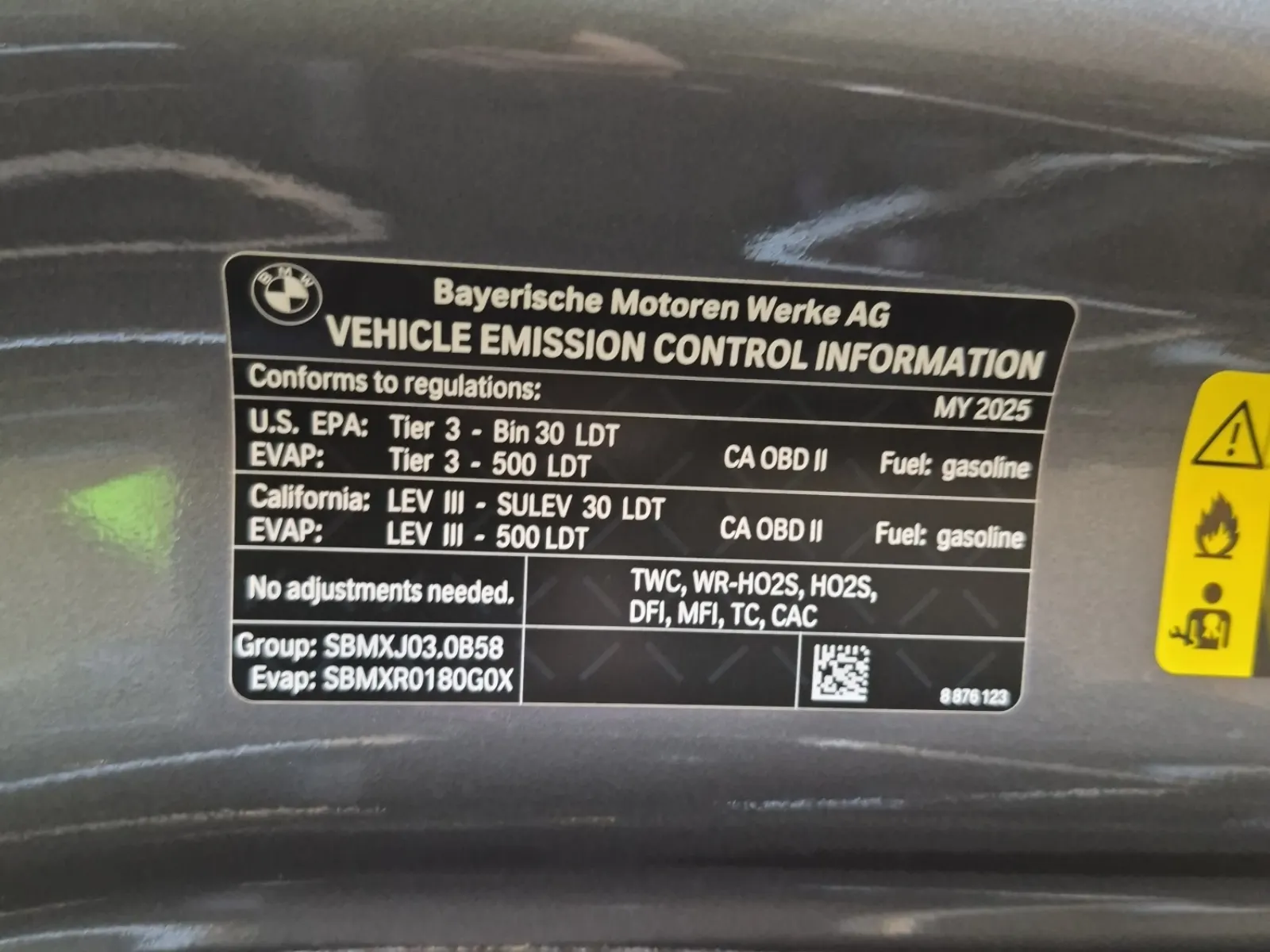 Emission Sticker Photo