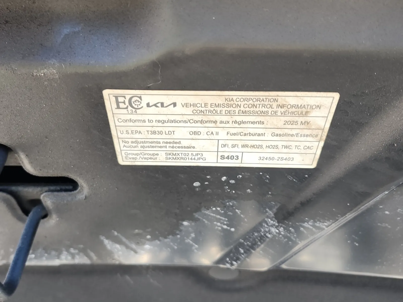 Emission Sticker Photo