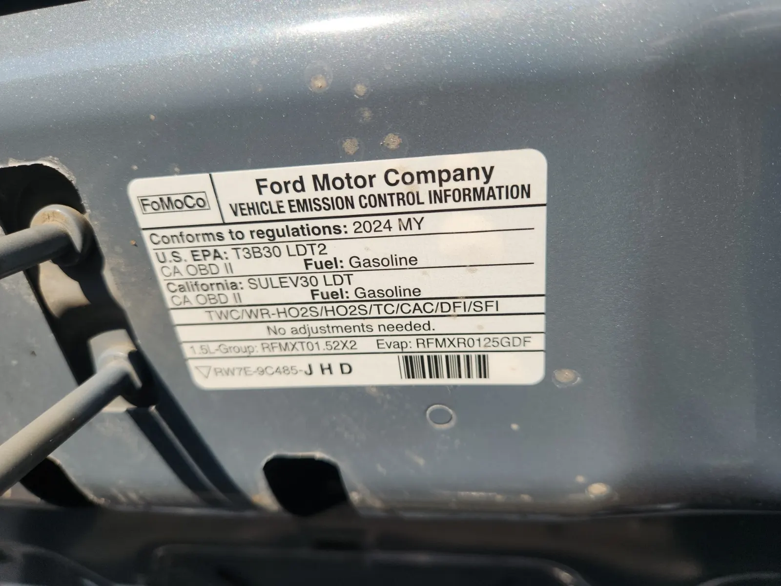 Emission Sticker Photo