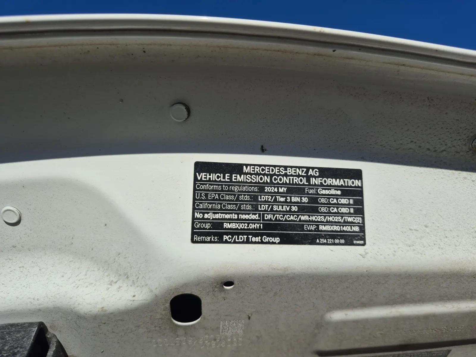 Emission Sticker Photo