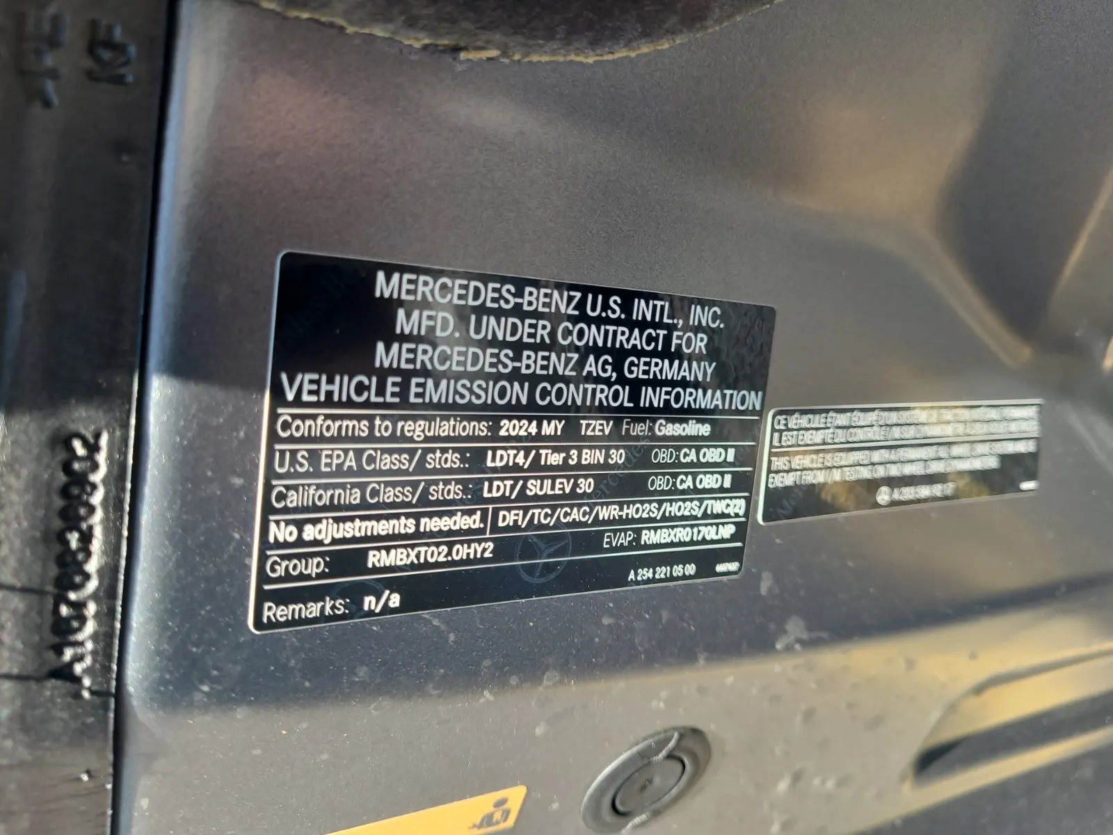 Emission Sticker Photo