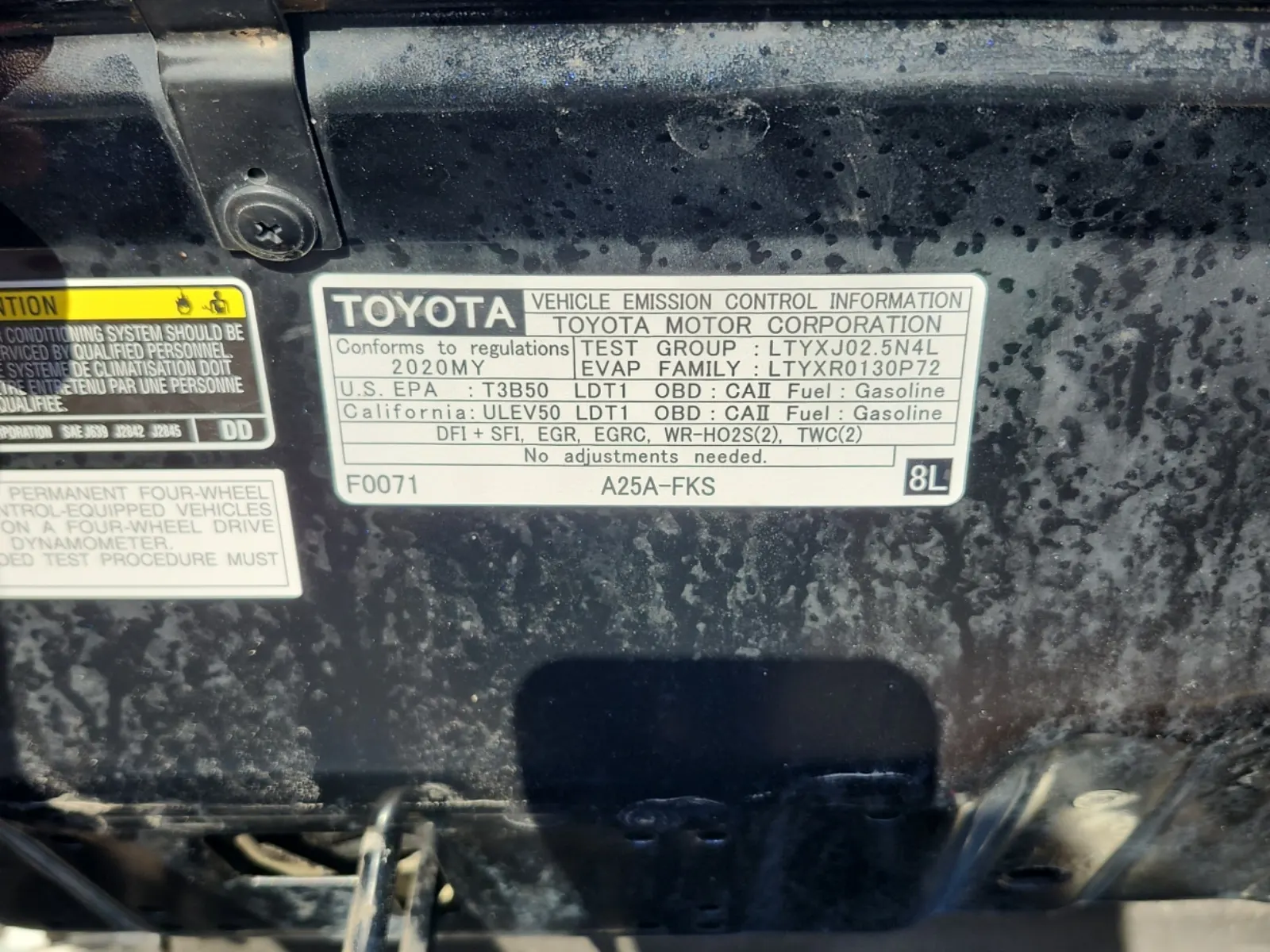 Emission Sticker Photo