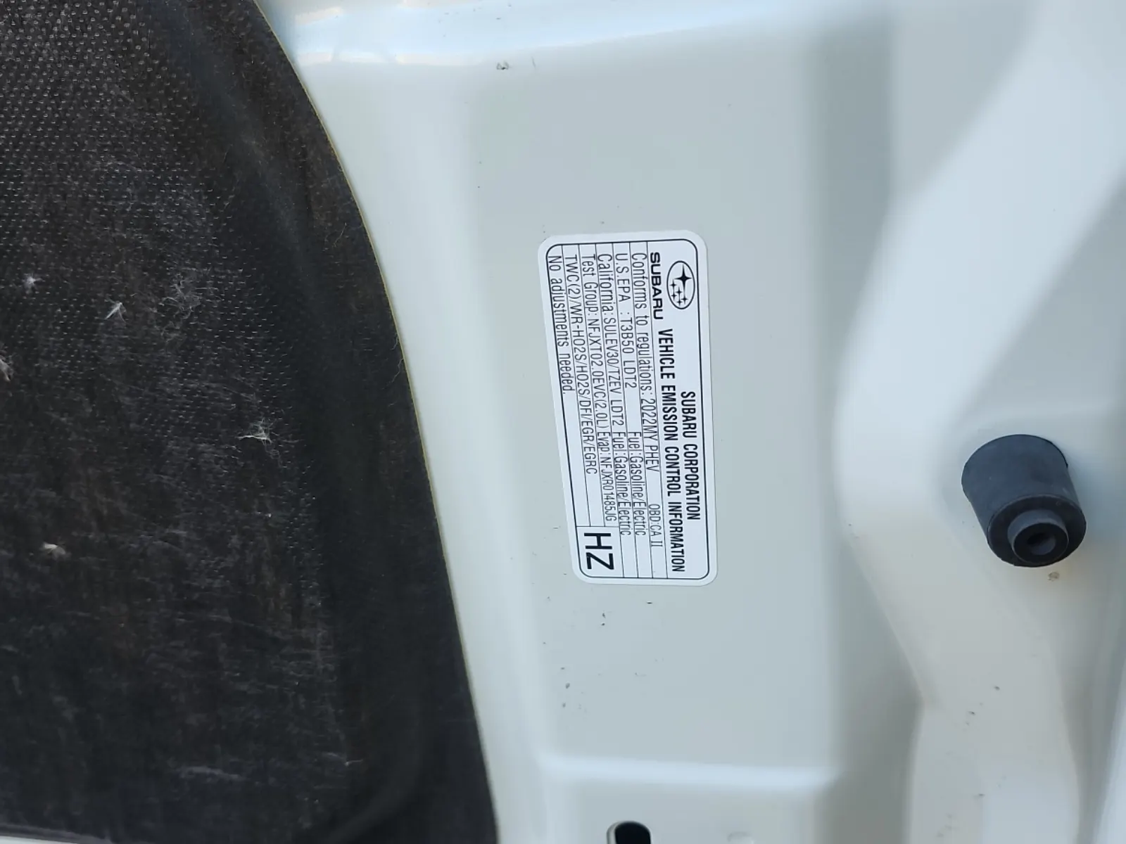 Emission Sticker Photo