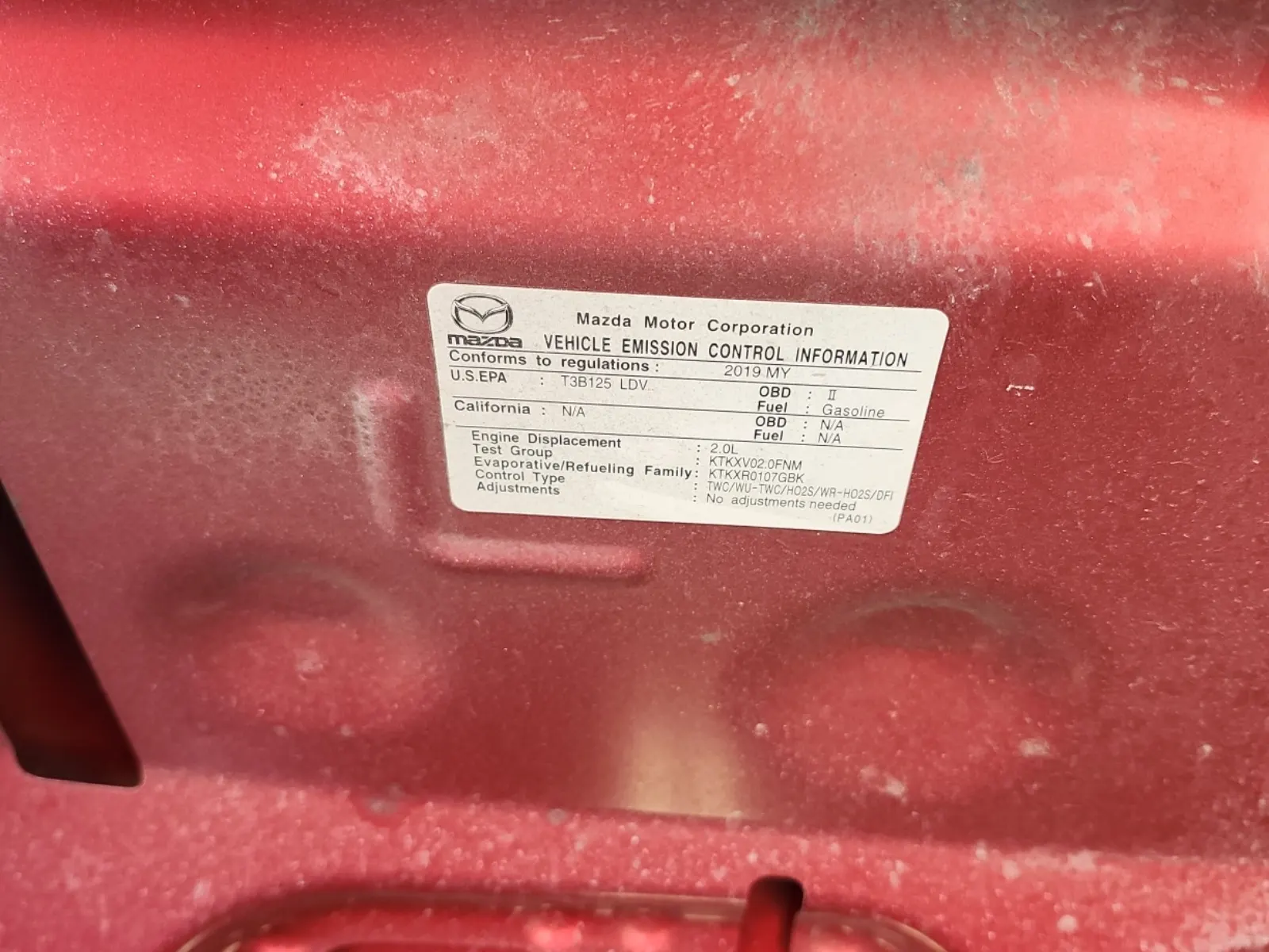 Emission Sticker Photo