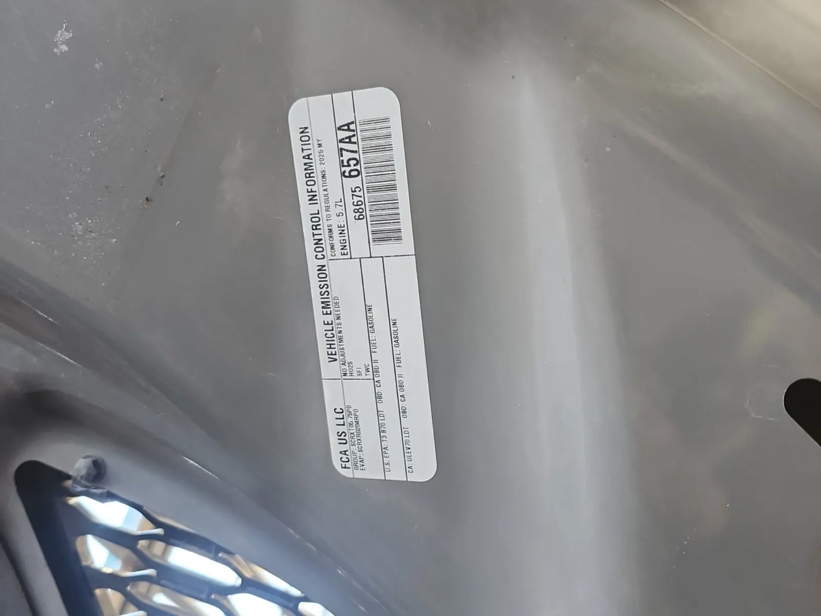 Emission Sticker Photo
