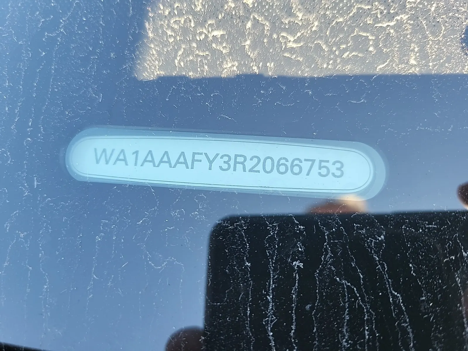 Dash VIN Plate Photo