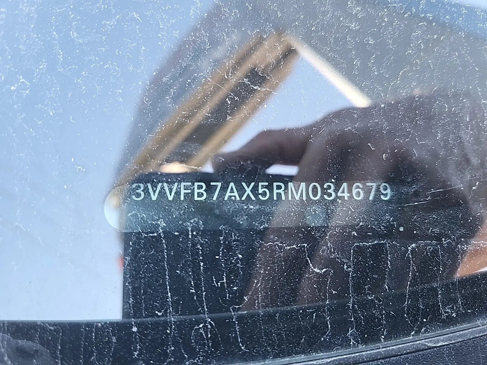 Dash VIN Plate Photo