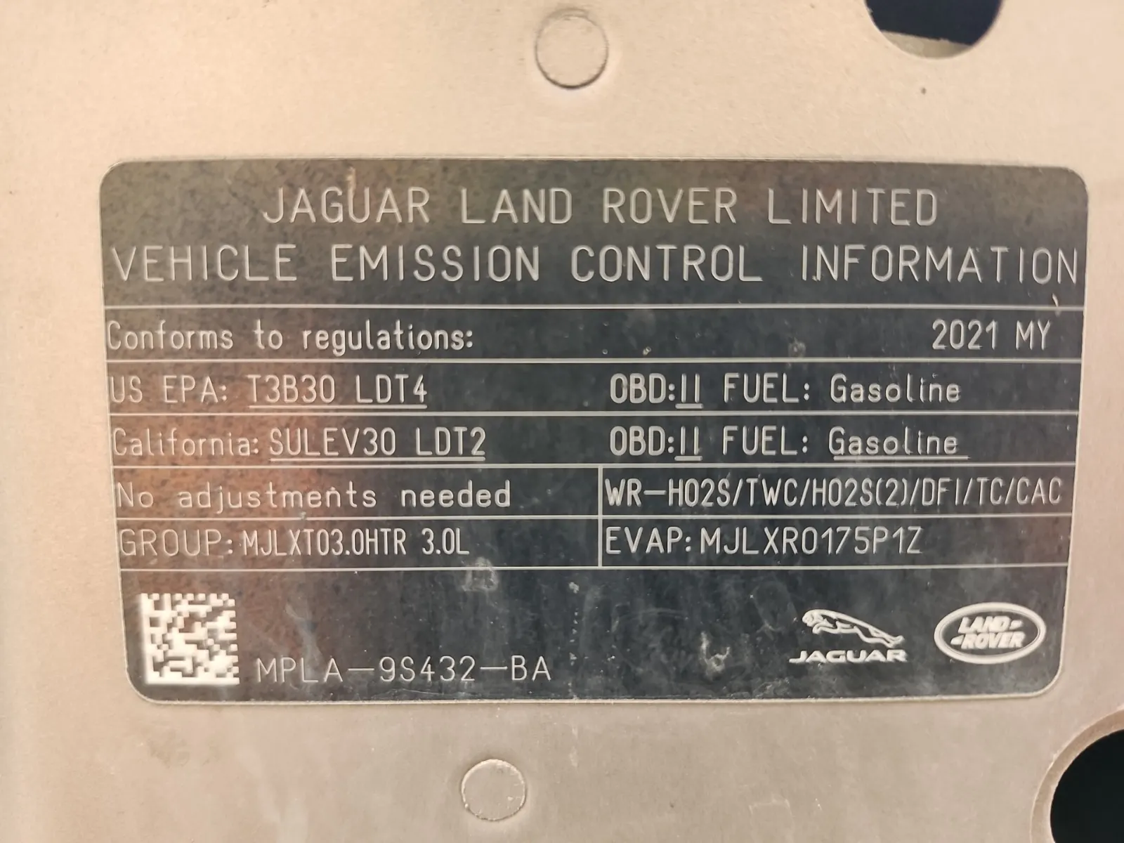 Emission Sticker Photo