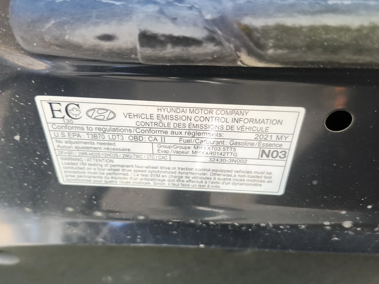 Emission Sticker Photo