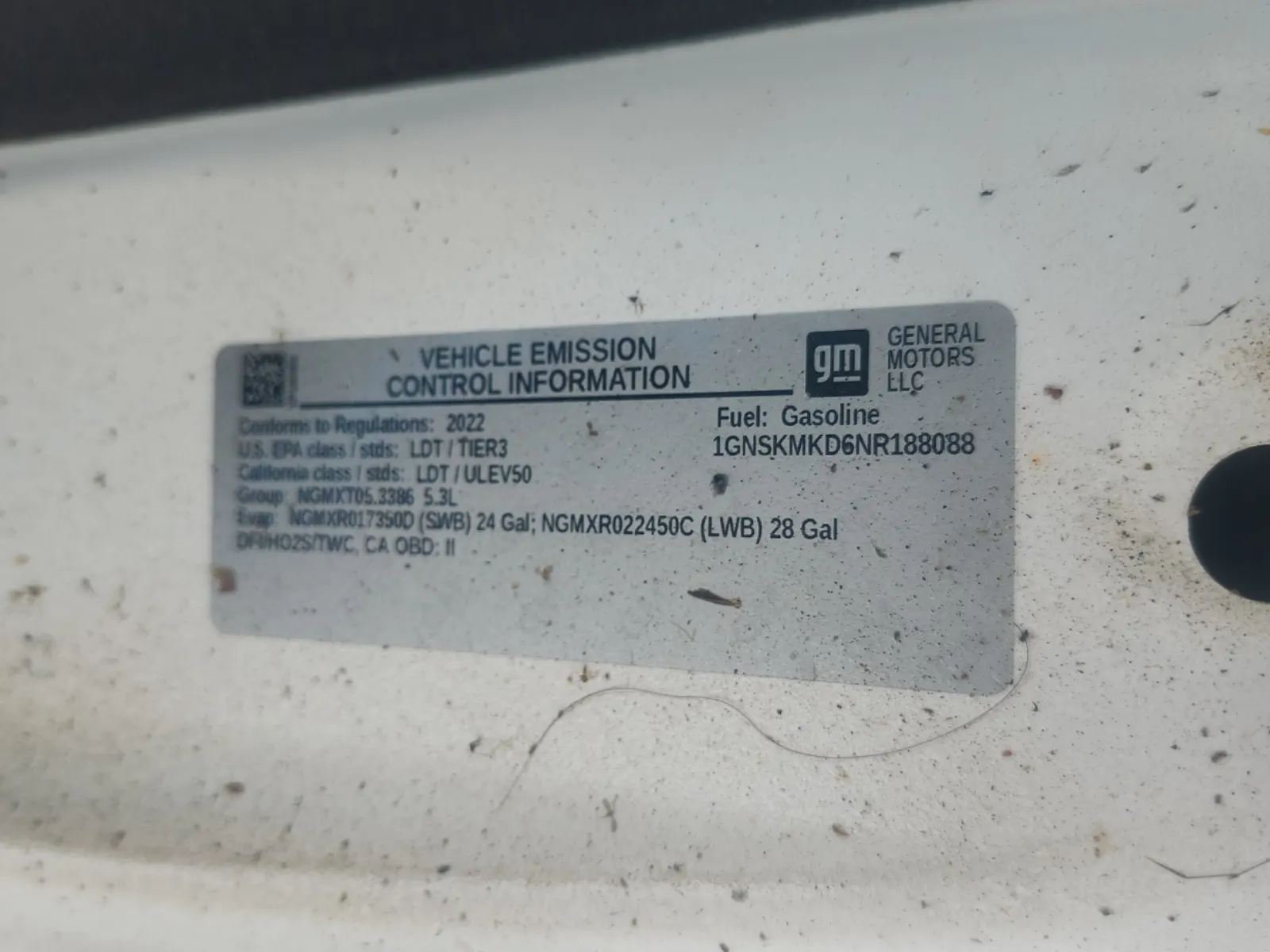 Emission Sticker Photo