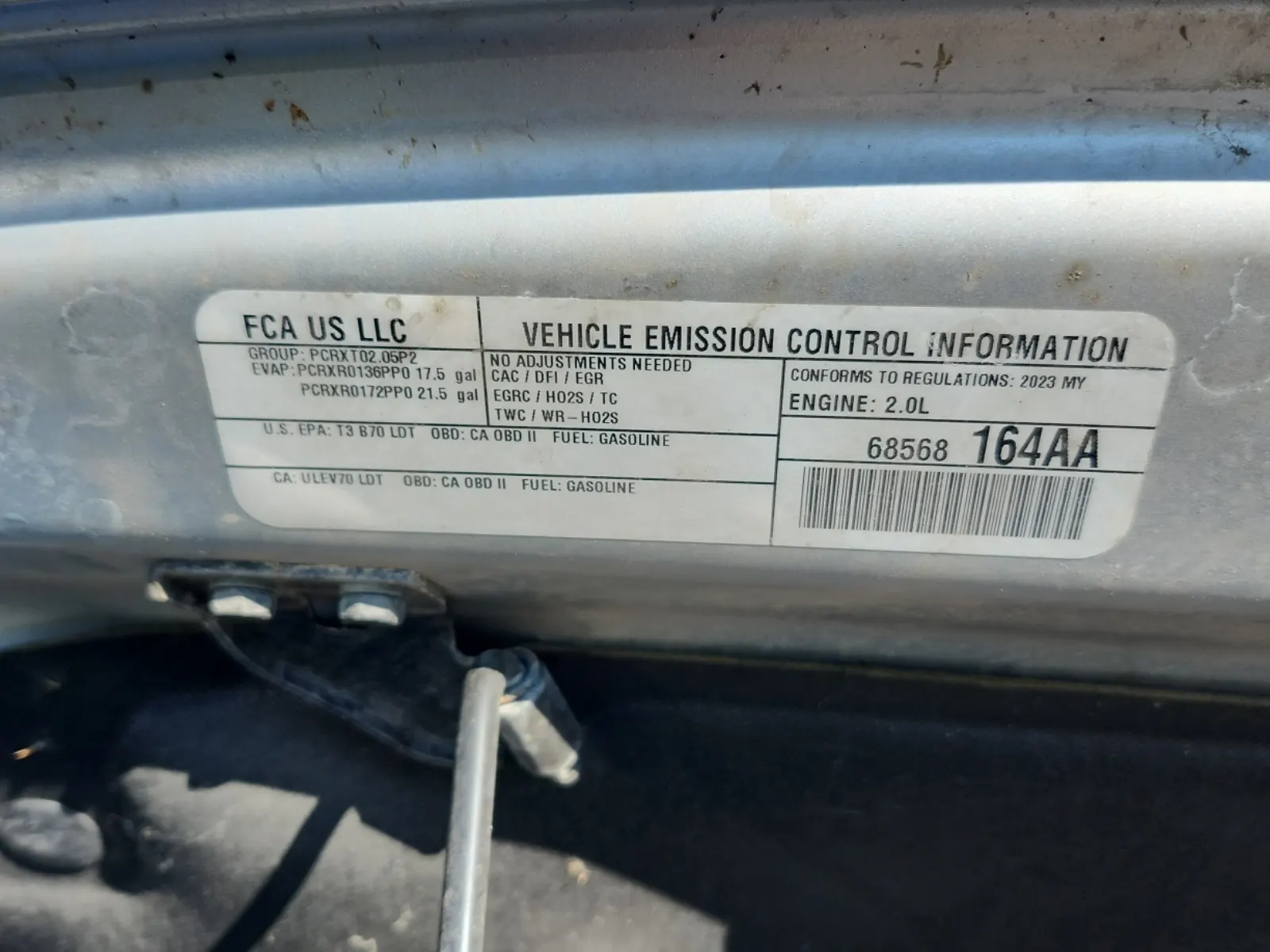 Emission Sticker Photo