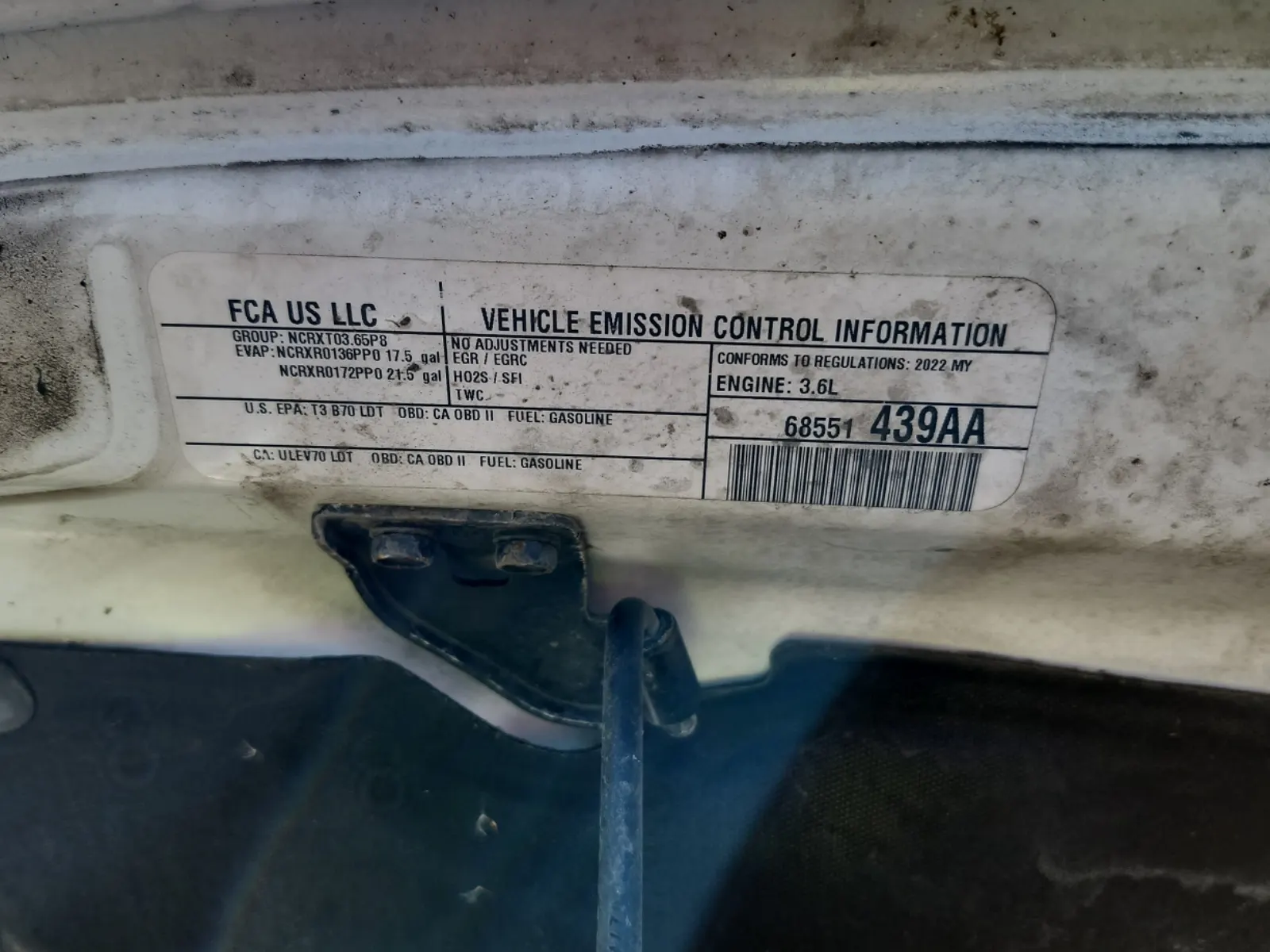 Emission Sticker Photo