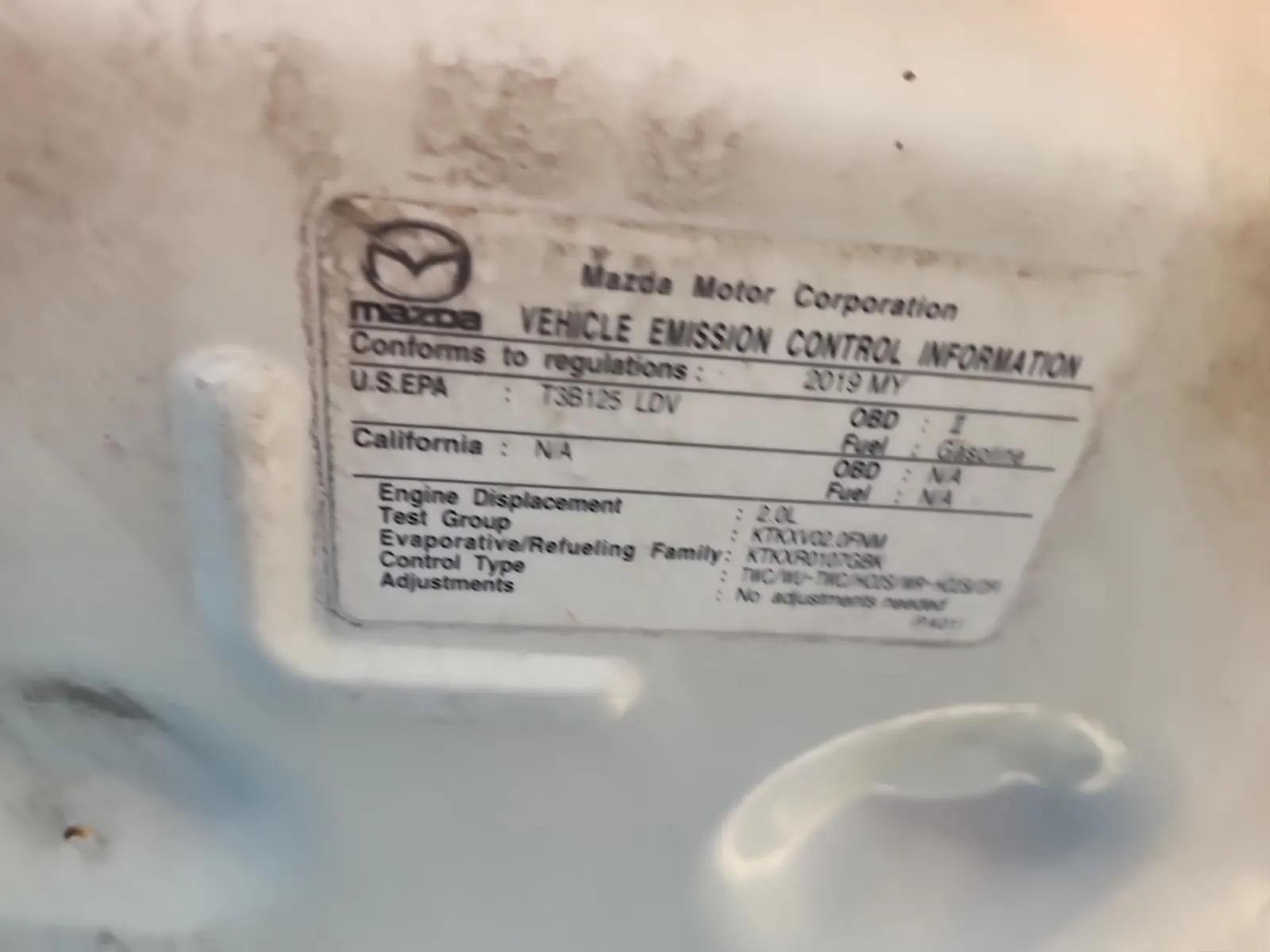 Emission Sticker Photo