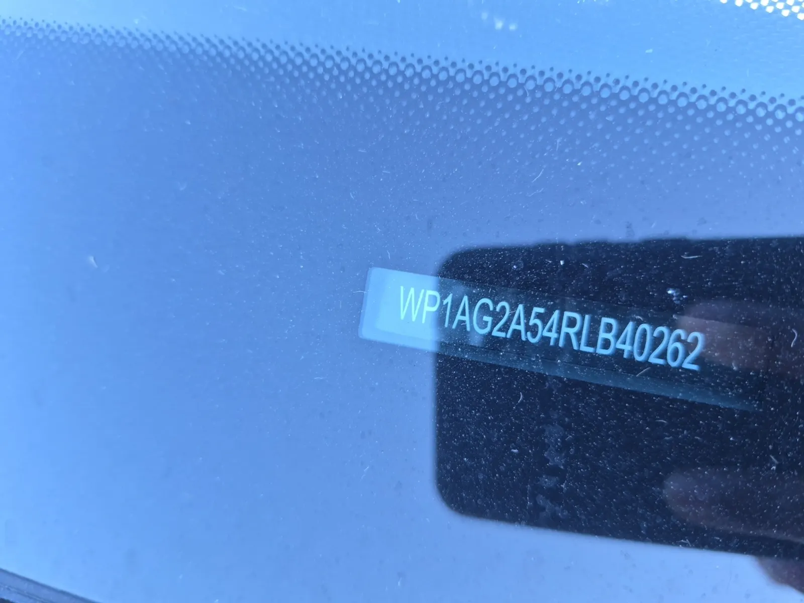 Dash VIN Plate Photo