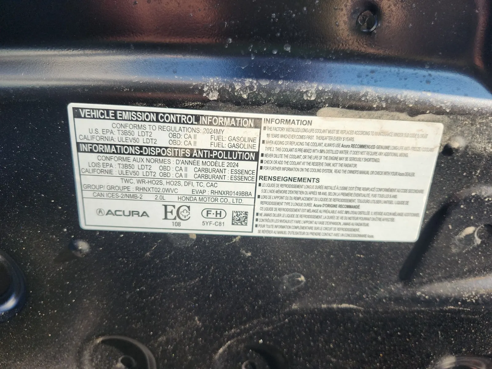 Emission Sticker Photo