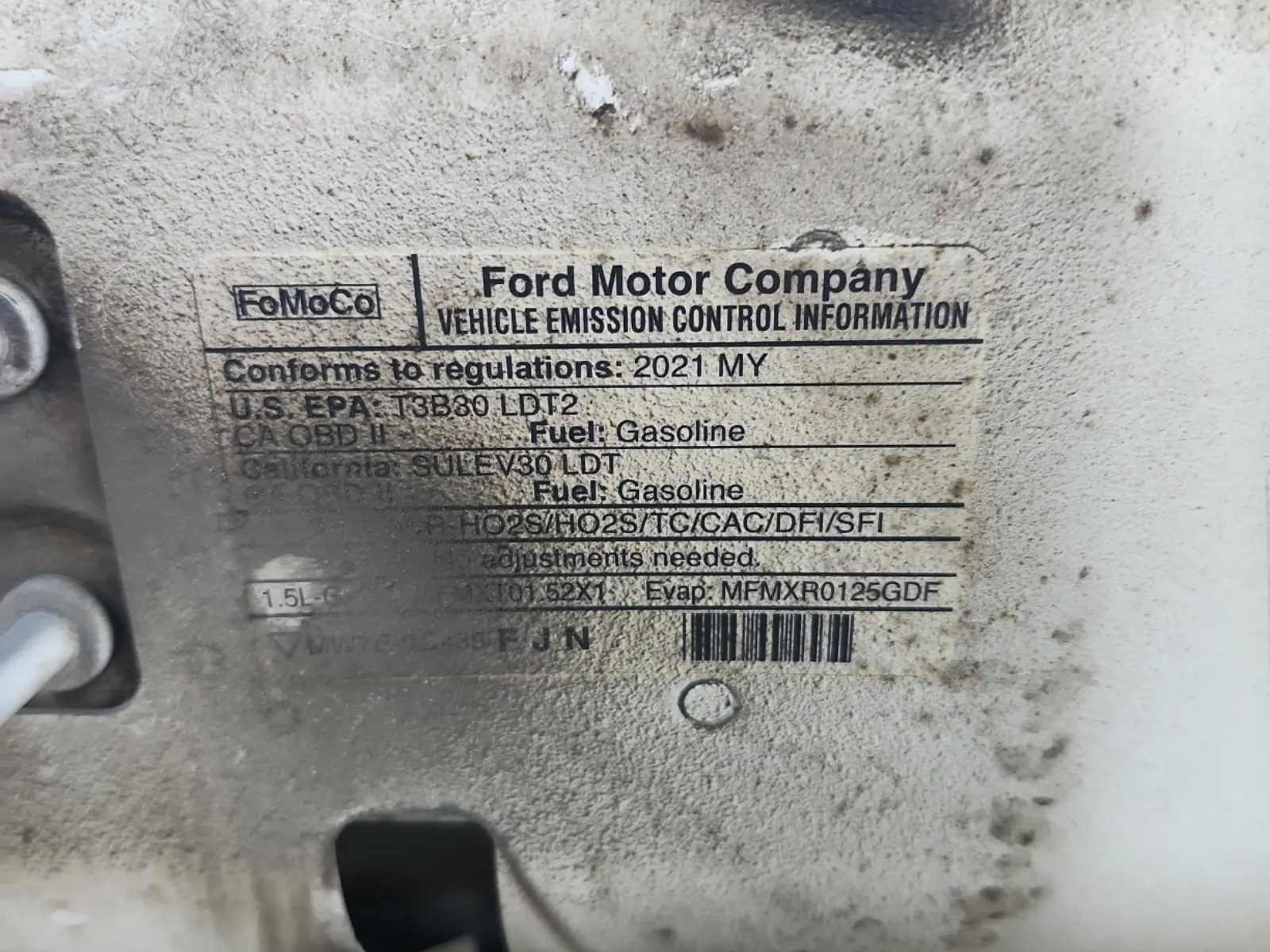 Emission Sticker Photo