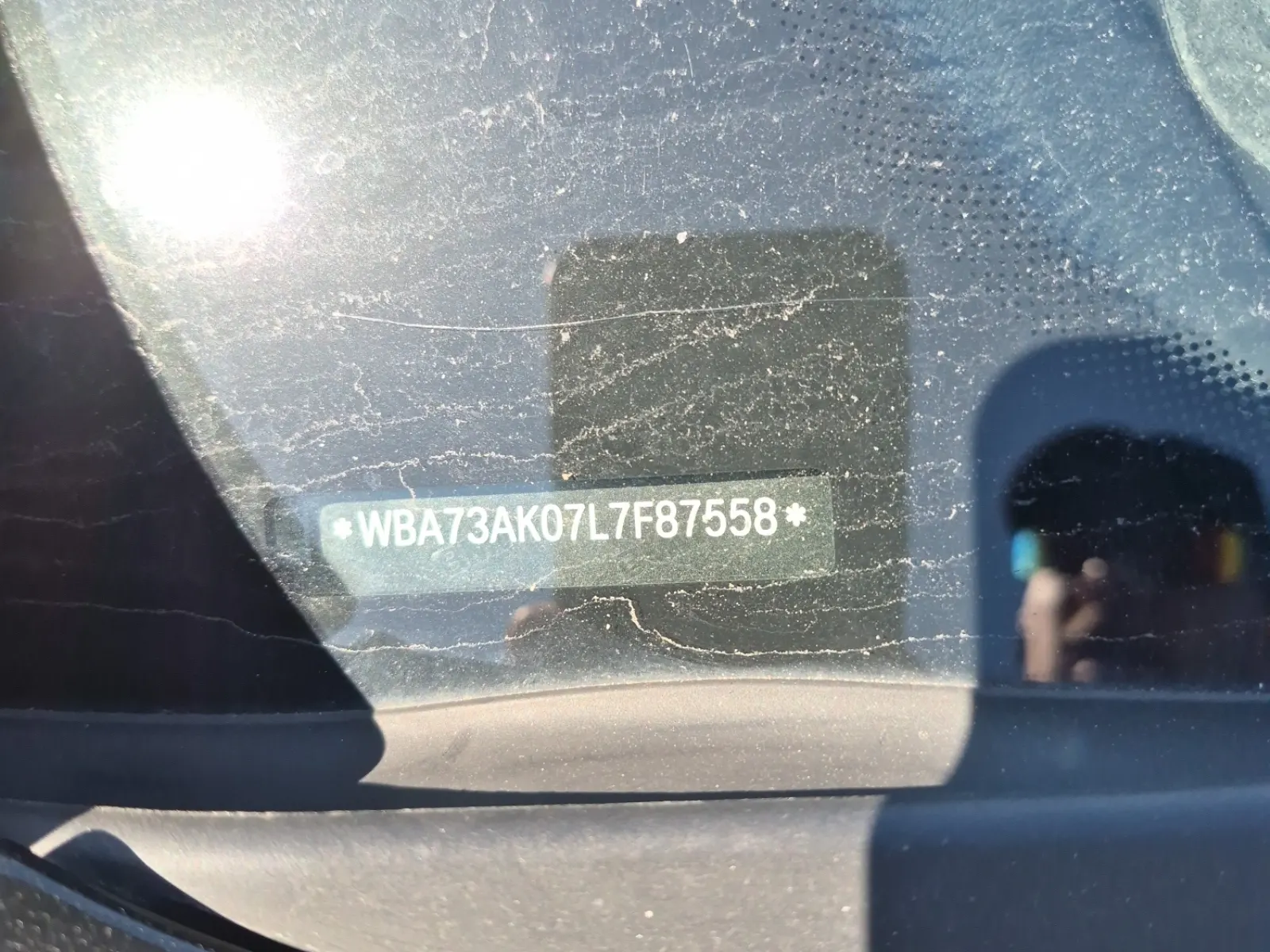 Dash VIN Plate Photo