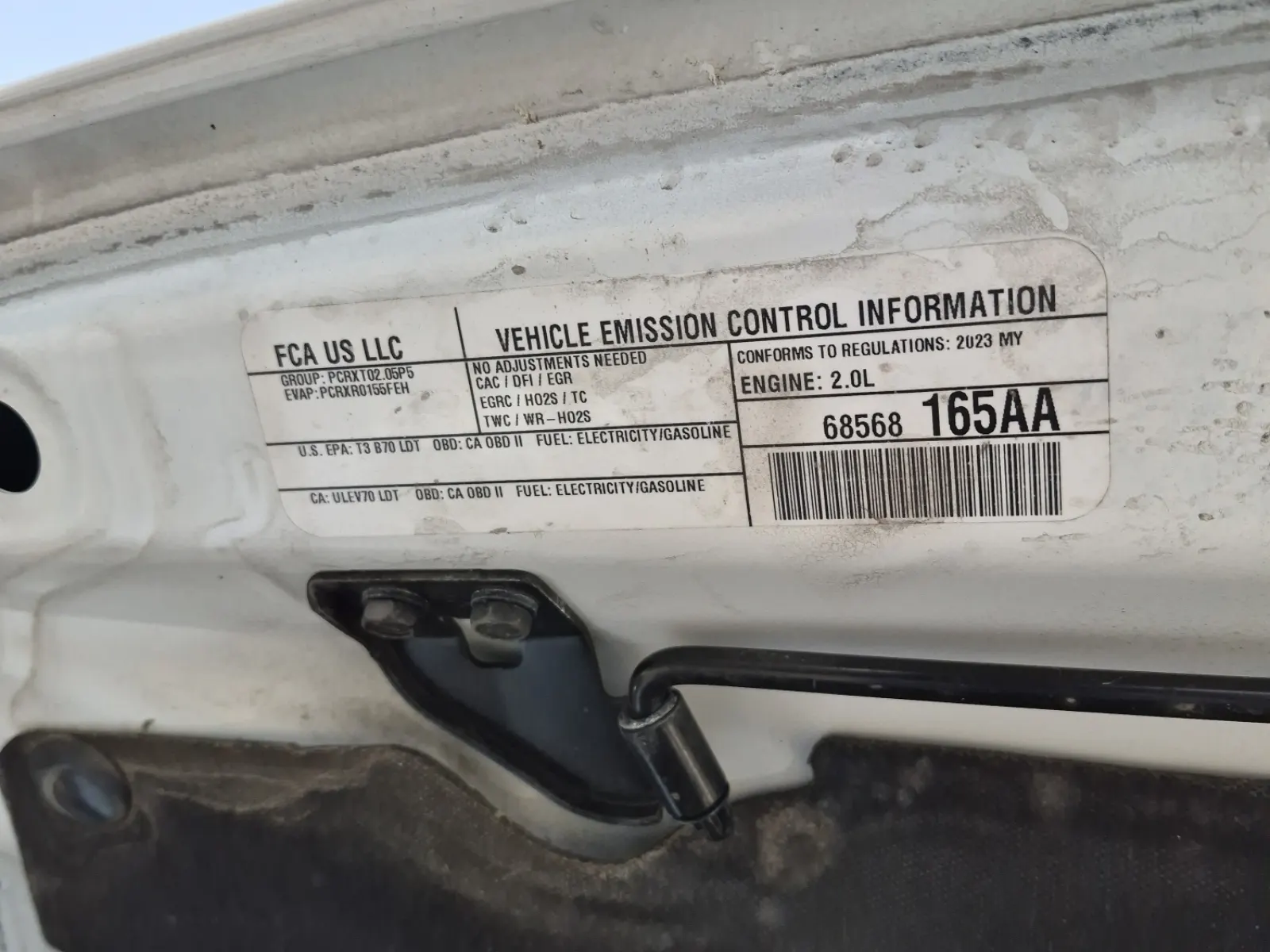 Emission Sticker Photo